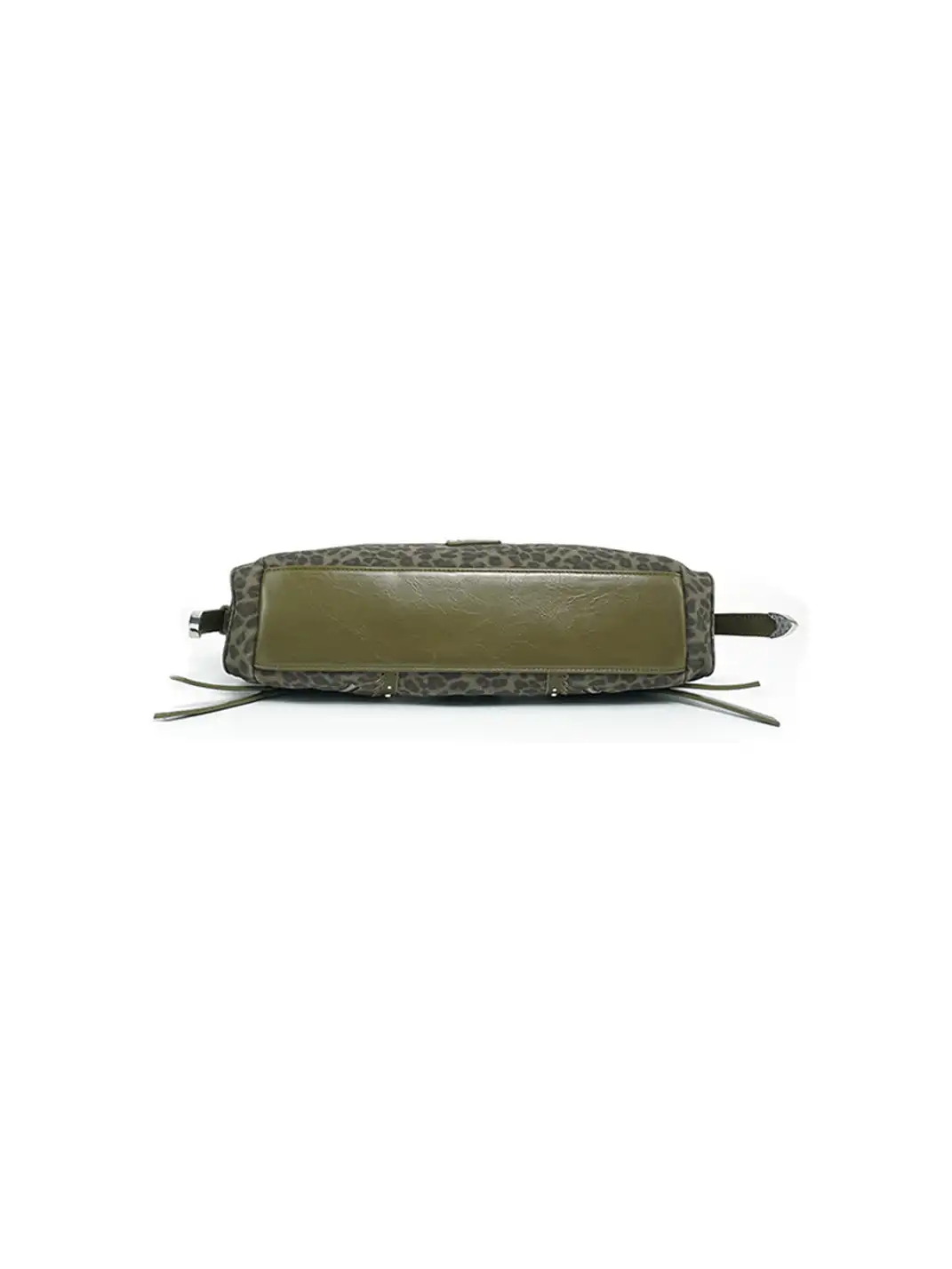 VFVF | Leopard Print Heart Snake Hardware Chain Underarm Shoulder Bag