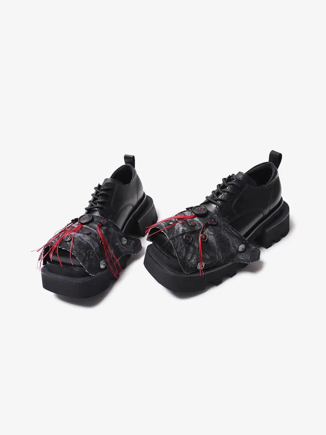 PINJIAHUI | Fringe Eye Monster Derby Shoes