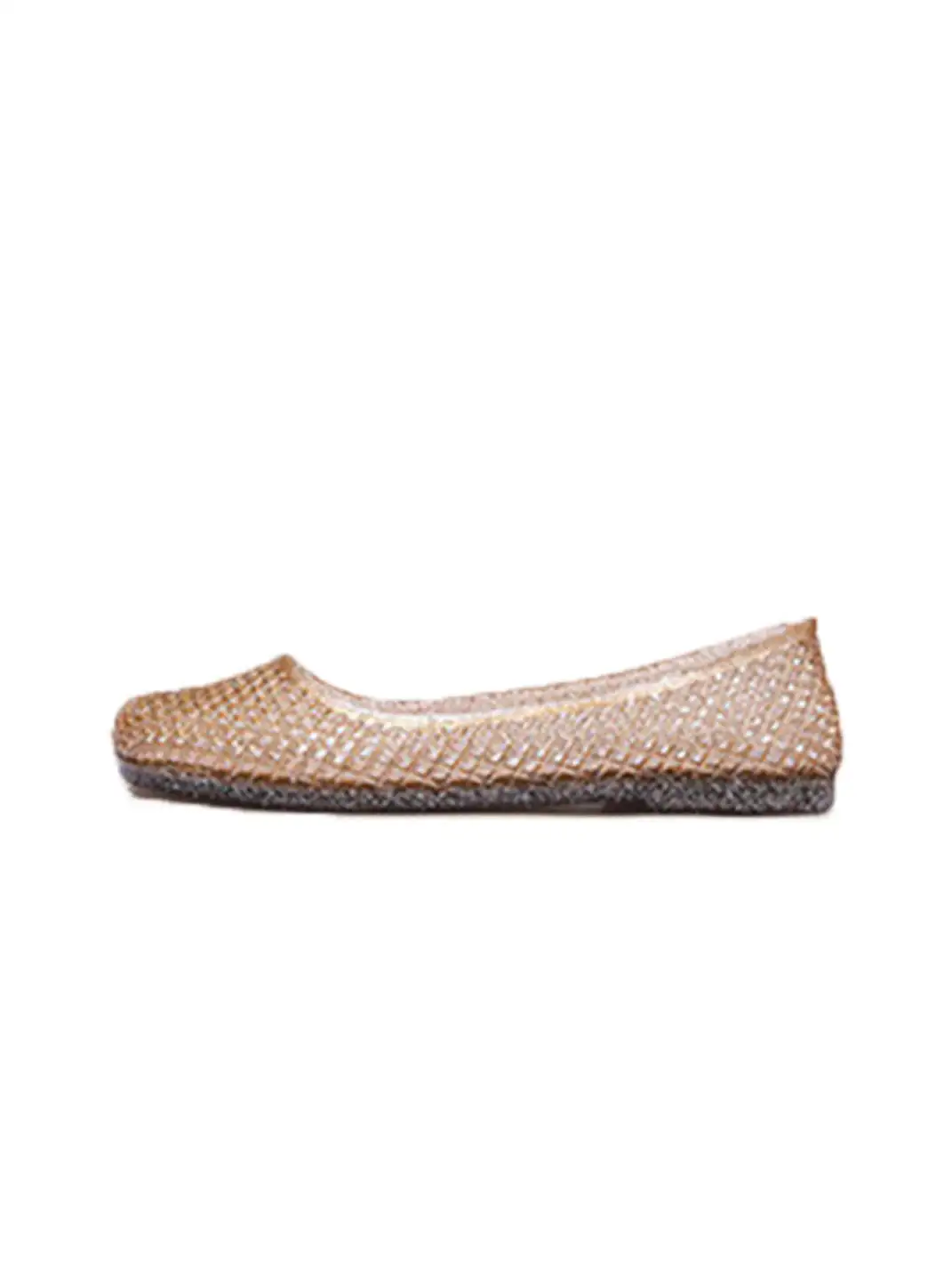 Agsdon | Glitter Mesh Jelly Flats