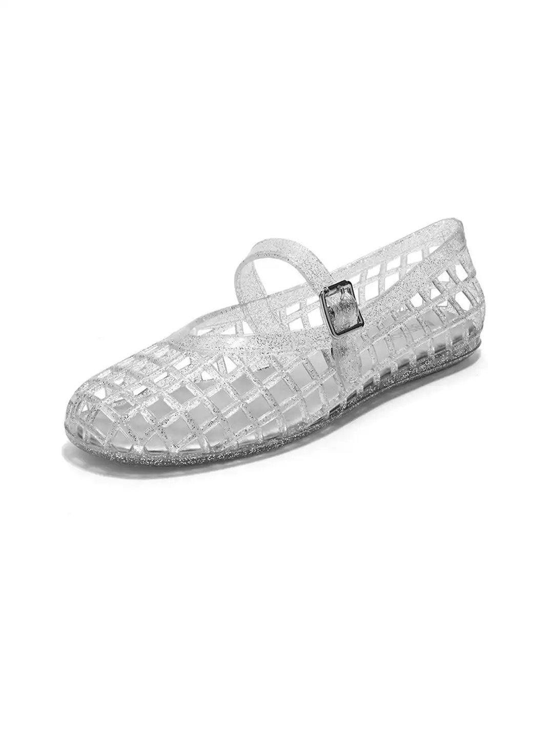 Agsdon | Glitter Hollow Mary Jane Flats