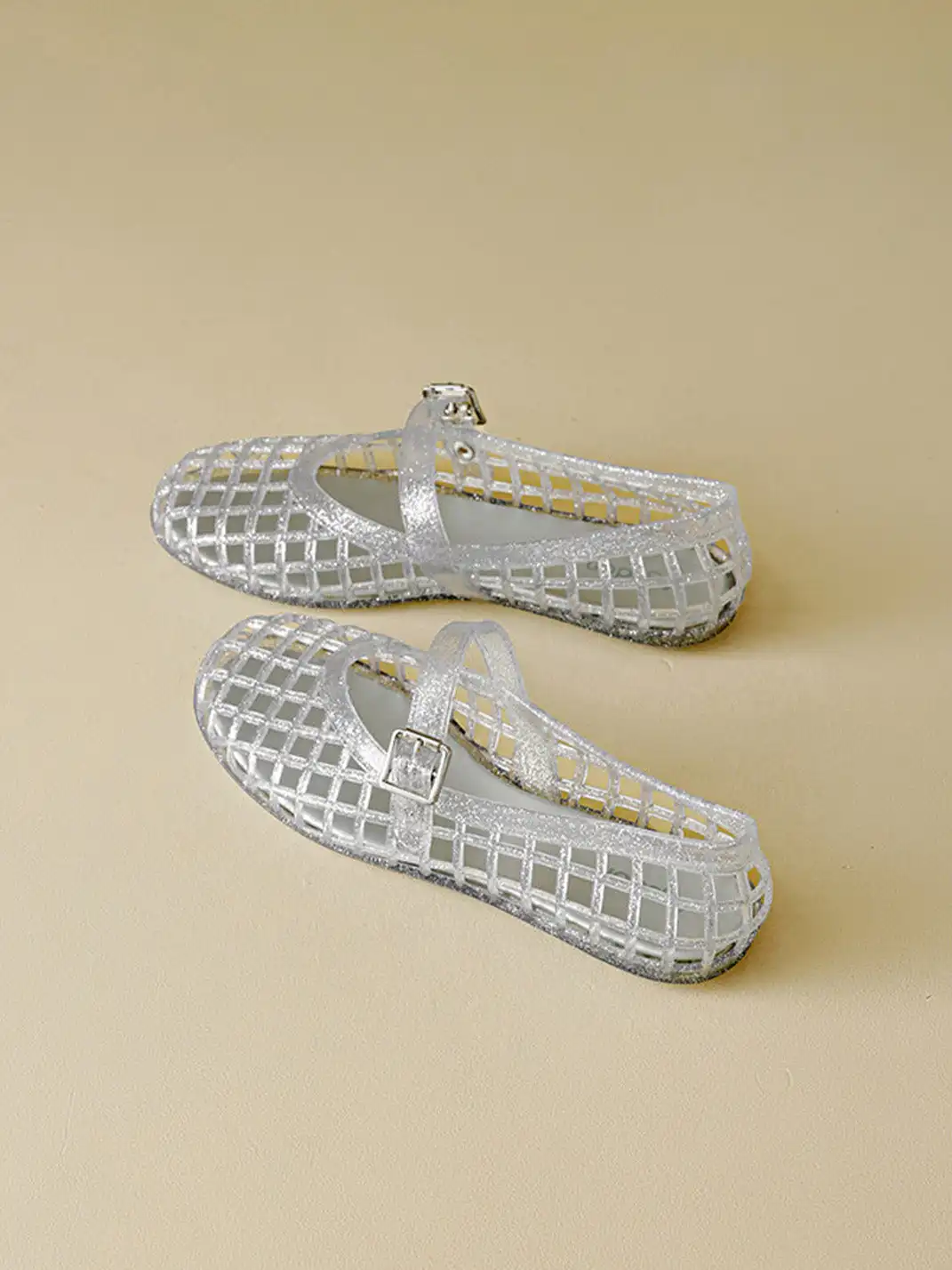 Agsdon | Glitter Hollow Mary Jane Flats