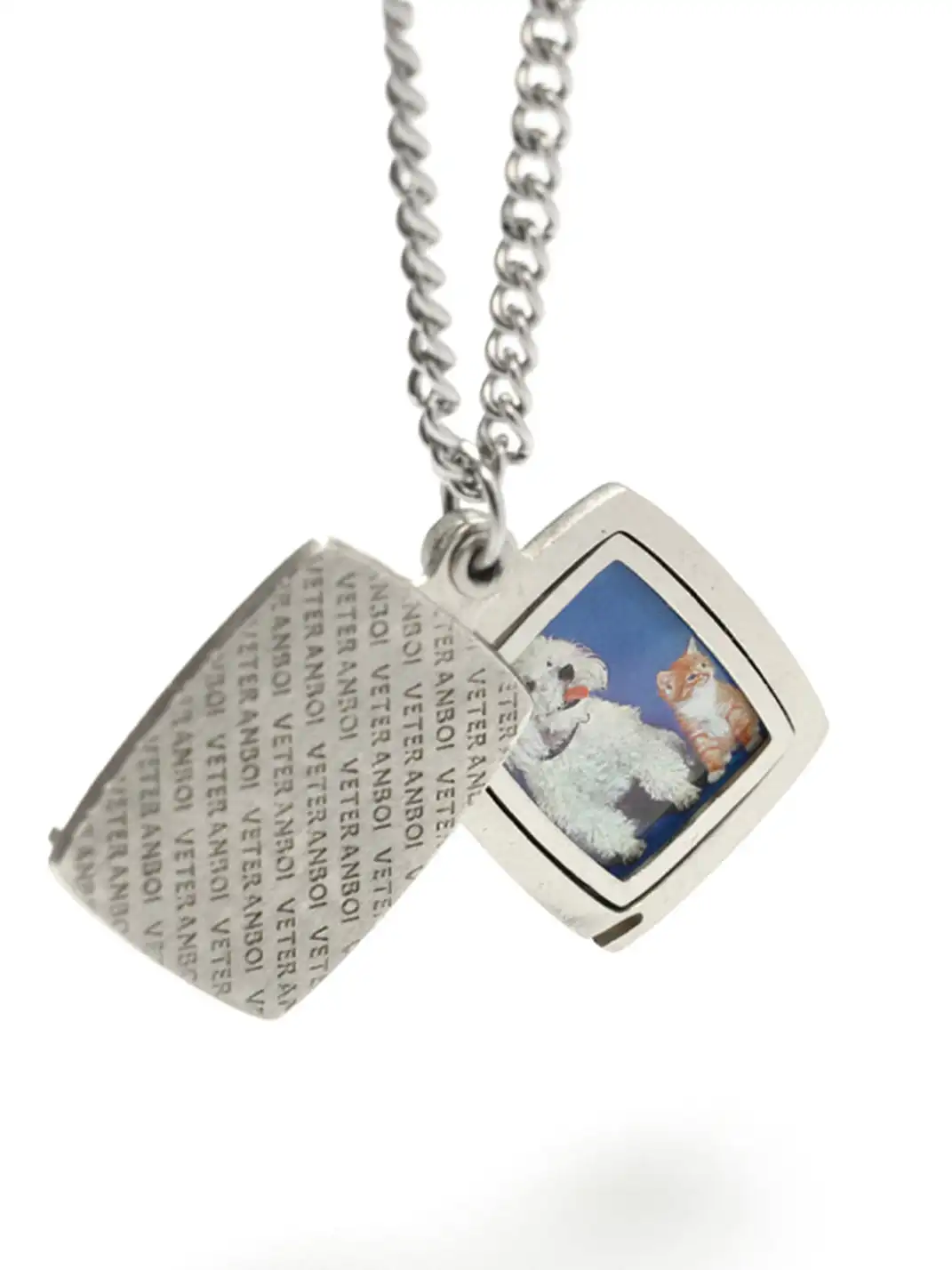 VETERANBOI | Pet Portrait Photo Frame Pendant Necklace