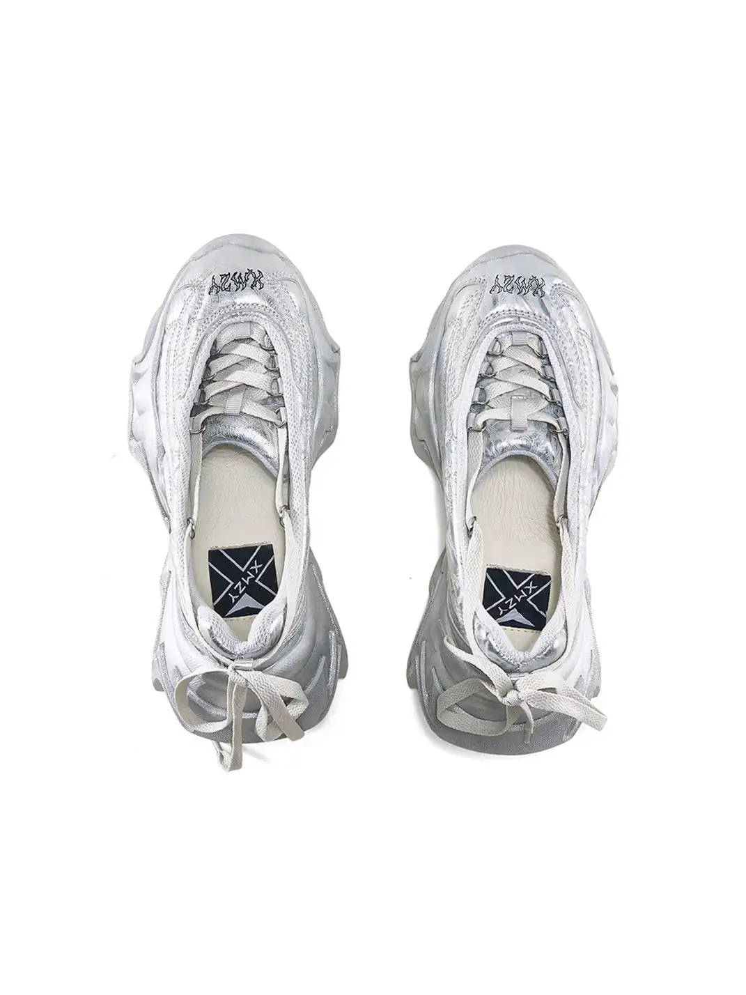 XMZY | Irregular Jagged Platform Mary Jane Sneakers