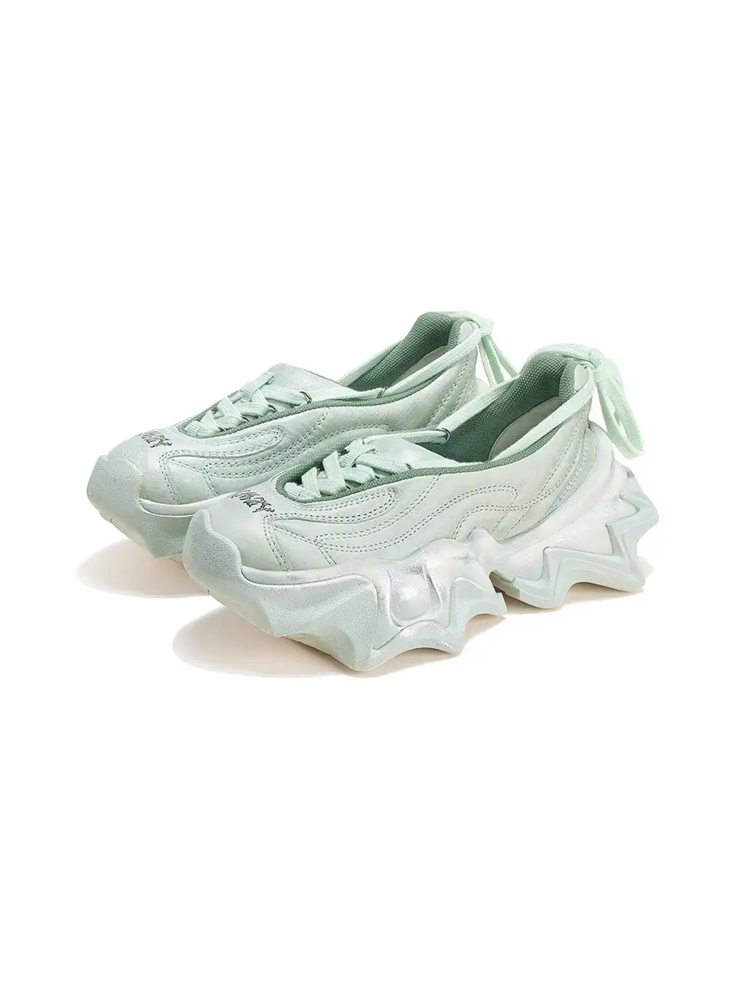 XMZY | Irregular Jagged Platform Mary Jane Sneakers
