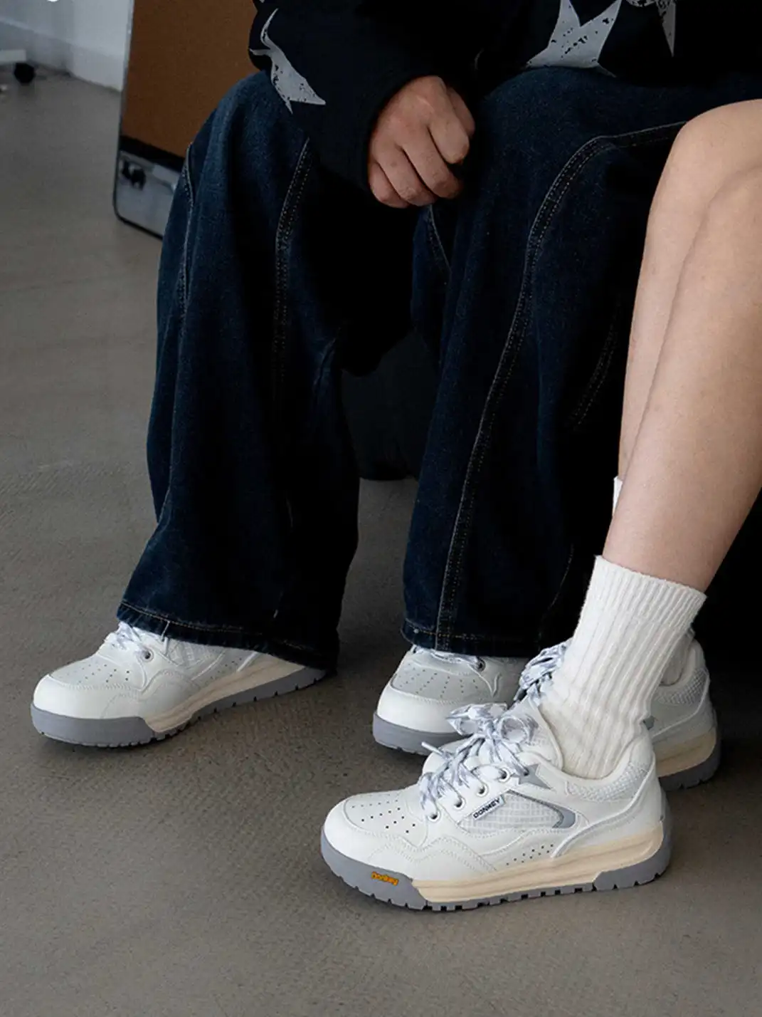 Mule Donkey | Color Block Star Skate Shoes