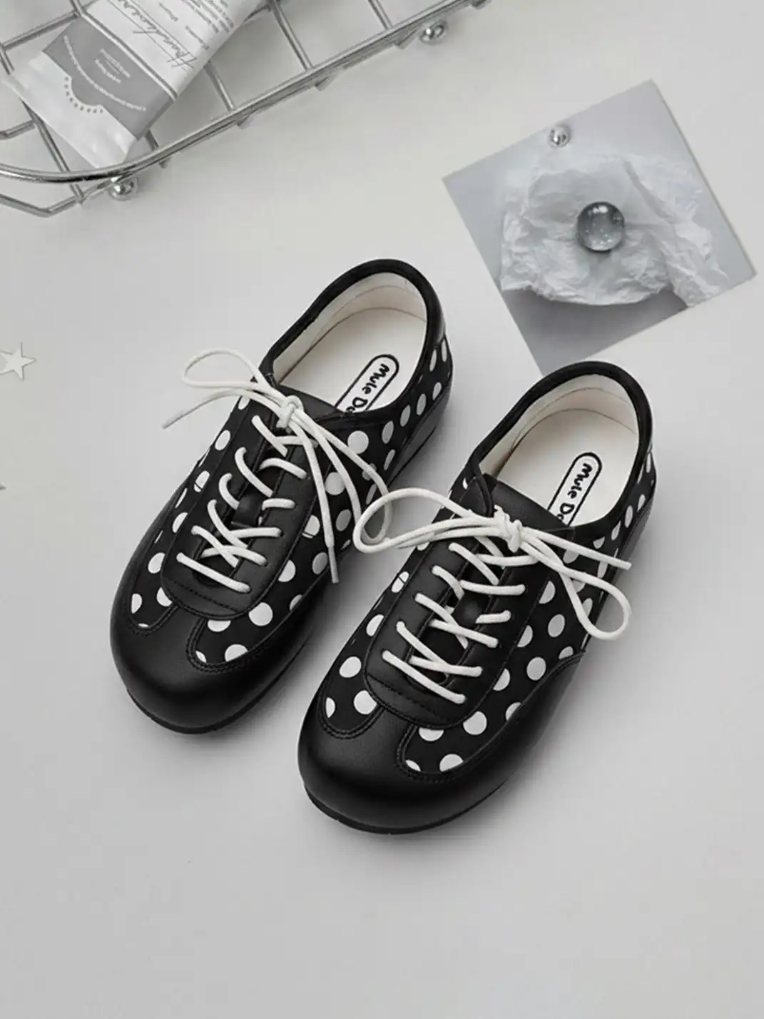 Mule Donkey | Flat Lace-Up German Trainer Shoes