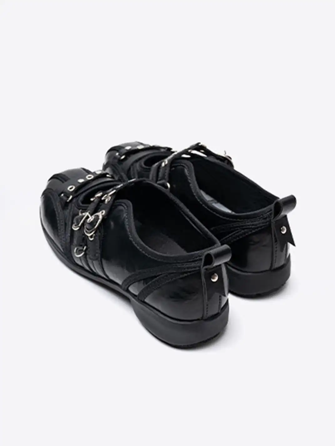 Mule Donkey | Shallow Cut Punk Flat Mary Jane Shoes