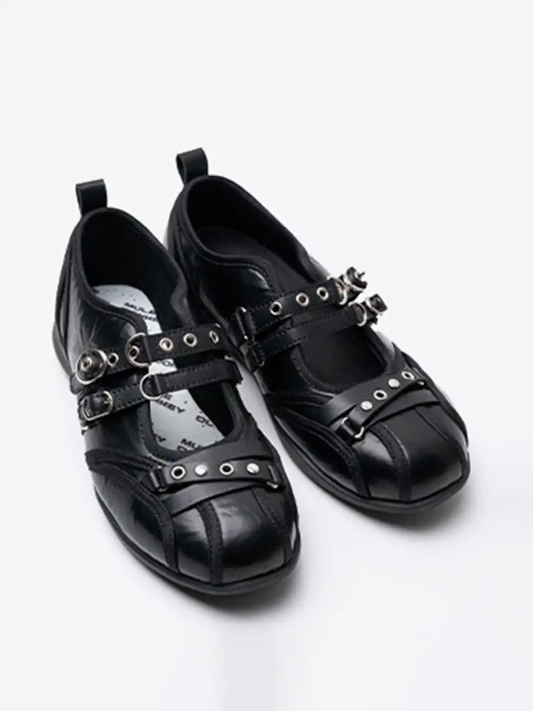 Mule Donkey | Shallow Cut Punk Flat Mary Jane Shoes