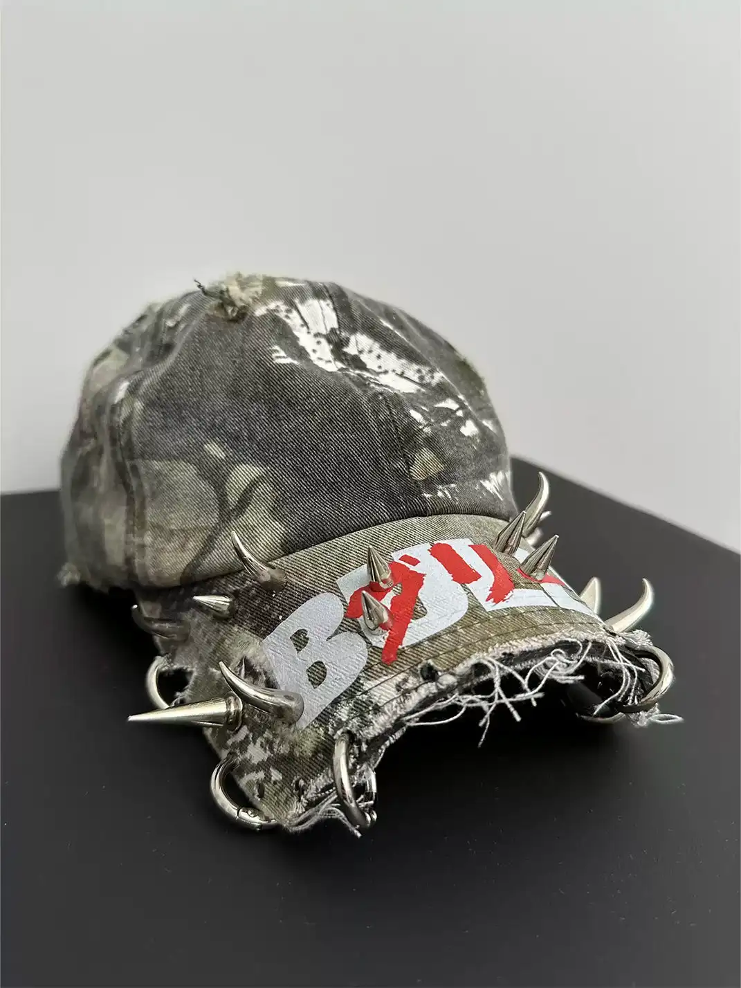 BR | Distressed Cut Raw Edge Broken Brim Baseball Cap