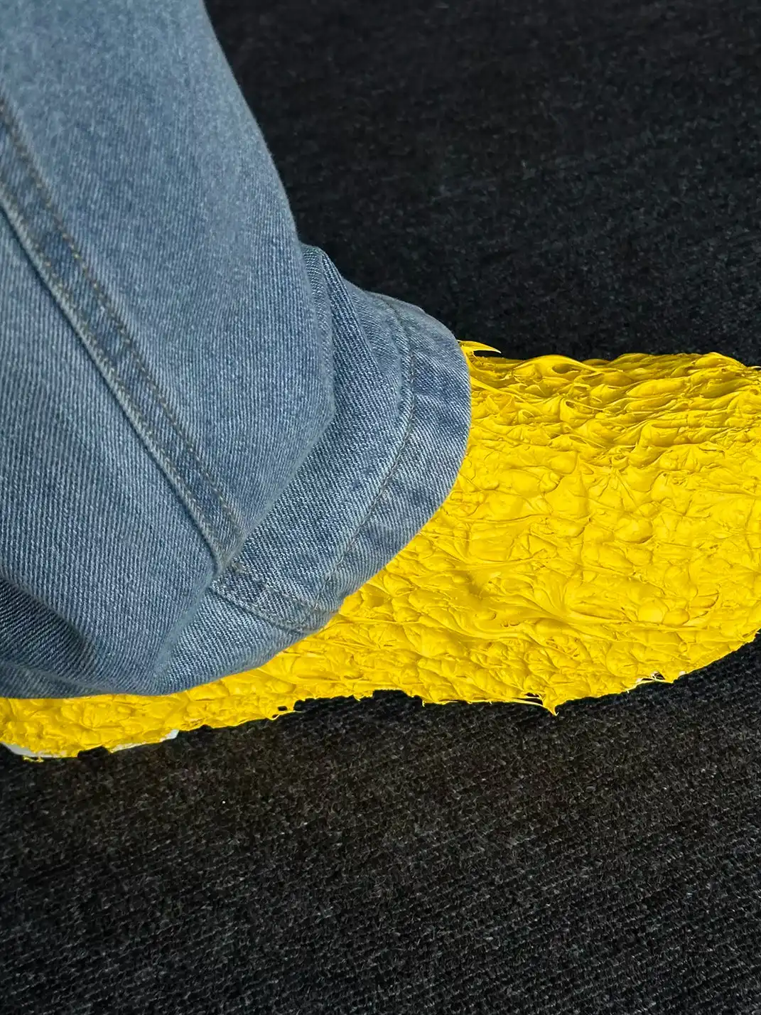 BR | Round Toe Rubber Chunky Platform Bread Sneakers