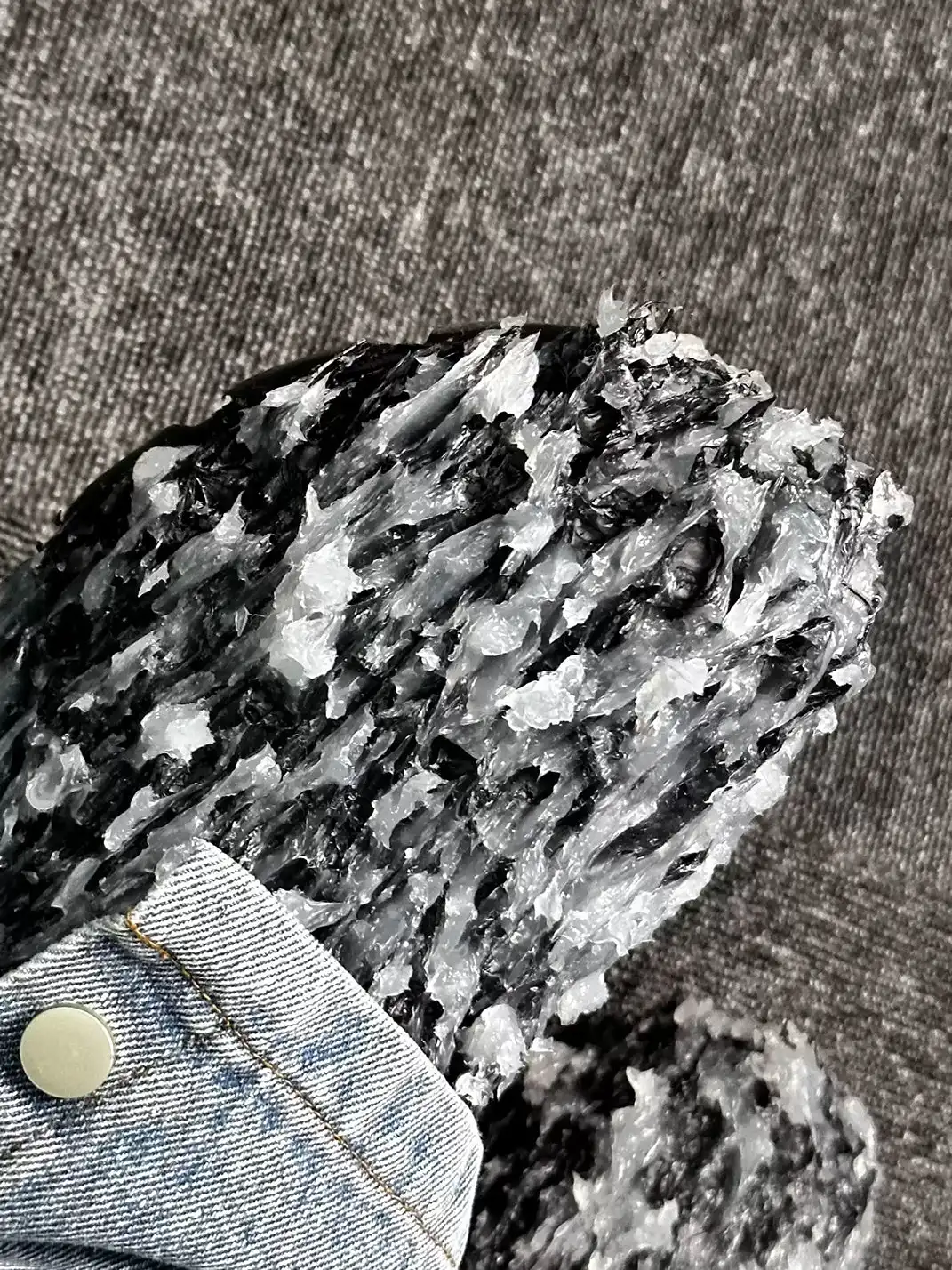 BR | Frost Stone Rough Surface Backless Thick Sole Clogs