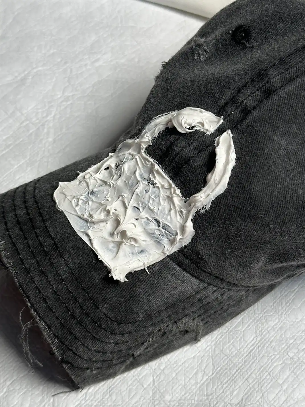 BR | Distressed Cut Washed Vintage Curved Brim Baseball Cap