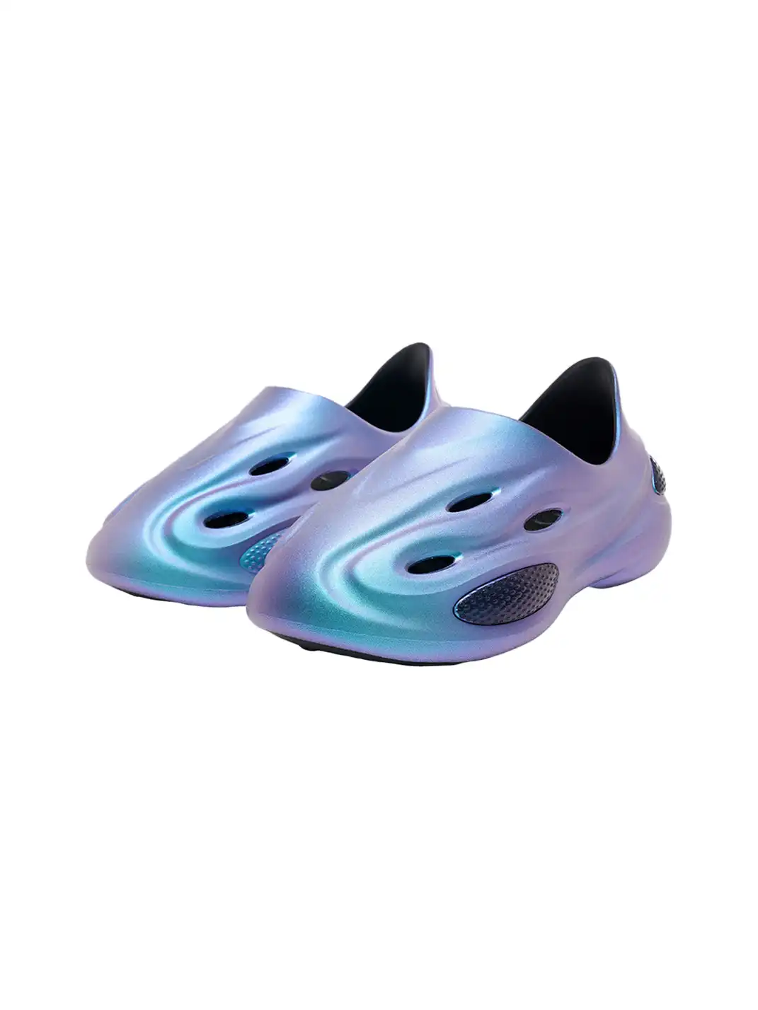 Regorer | Perforated Hollow Out EVA Chunky Platform Slip On Clog Sandals