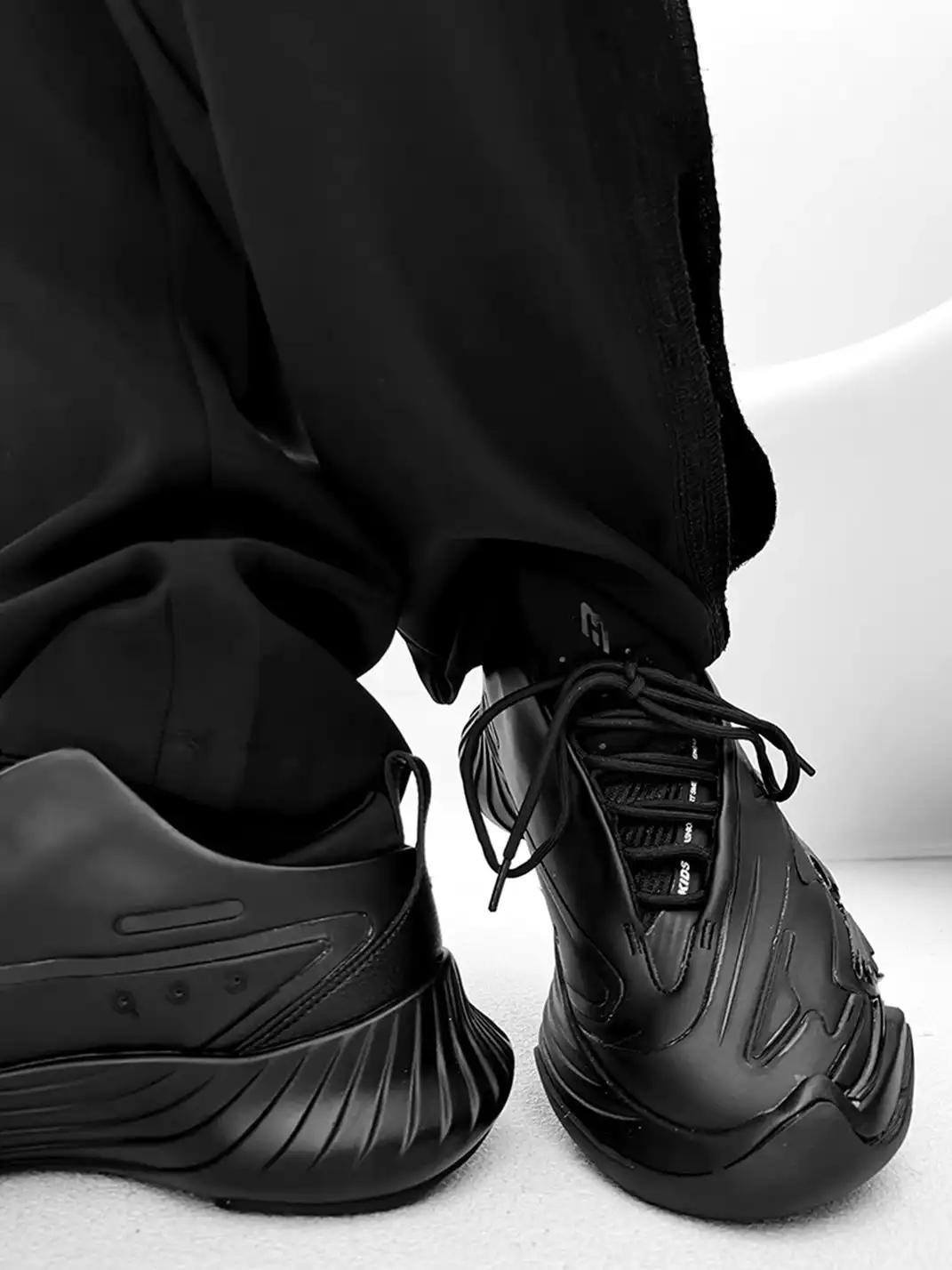 PVKB | All Black Samurai Gear Tread Chunky Platform Dad Sneakers