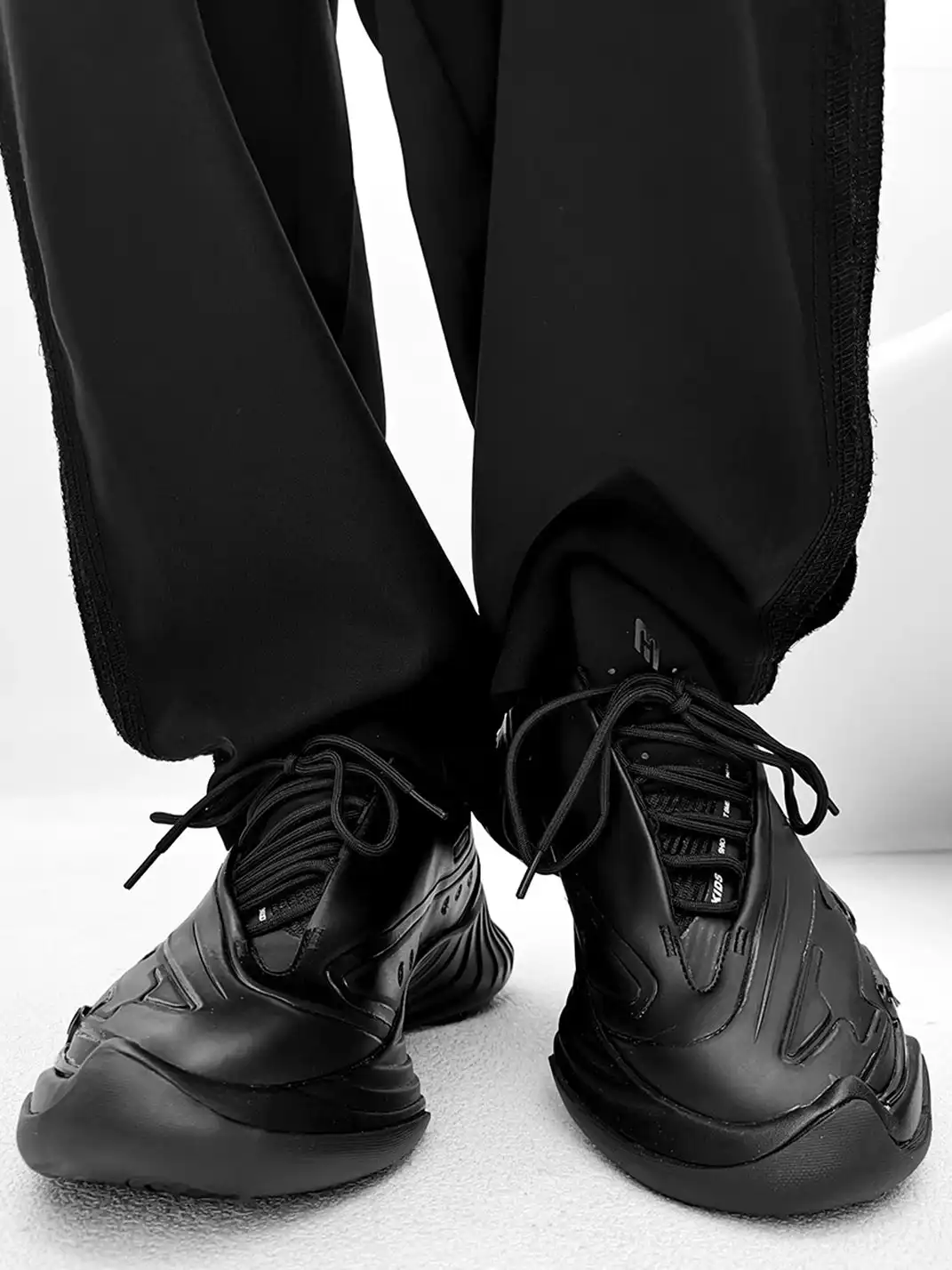 PVKB | All Black Samurai Gear Tread Chunky Platform Dad Sneakers