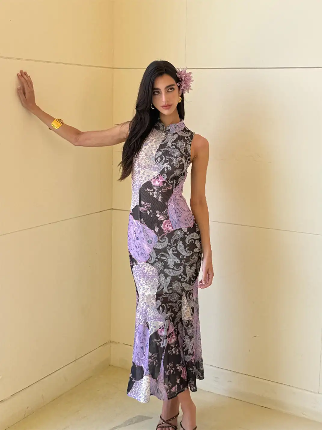 CAPPOW | Stretchy Slim Fit Mermaid Chinese Cheongsam Dress