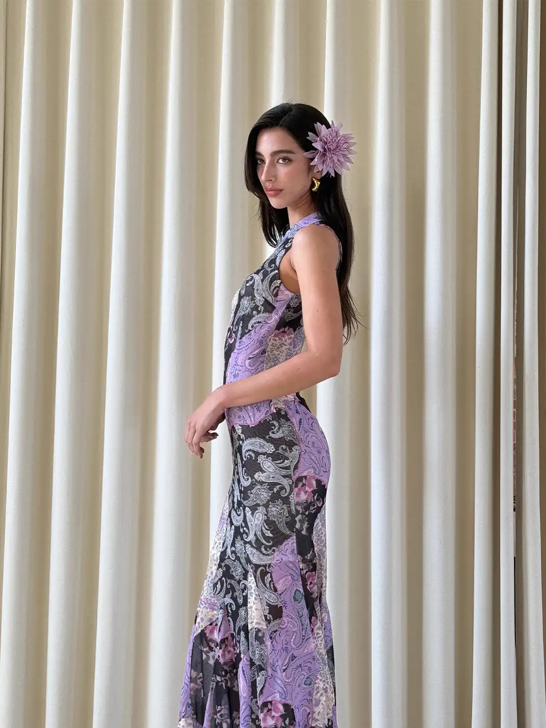 CAPPOW | Stretchy Slim Fit Mermaid Chinese Cheongsam Dress
