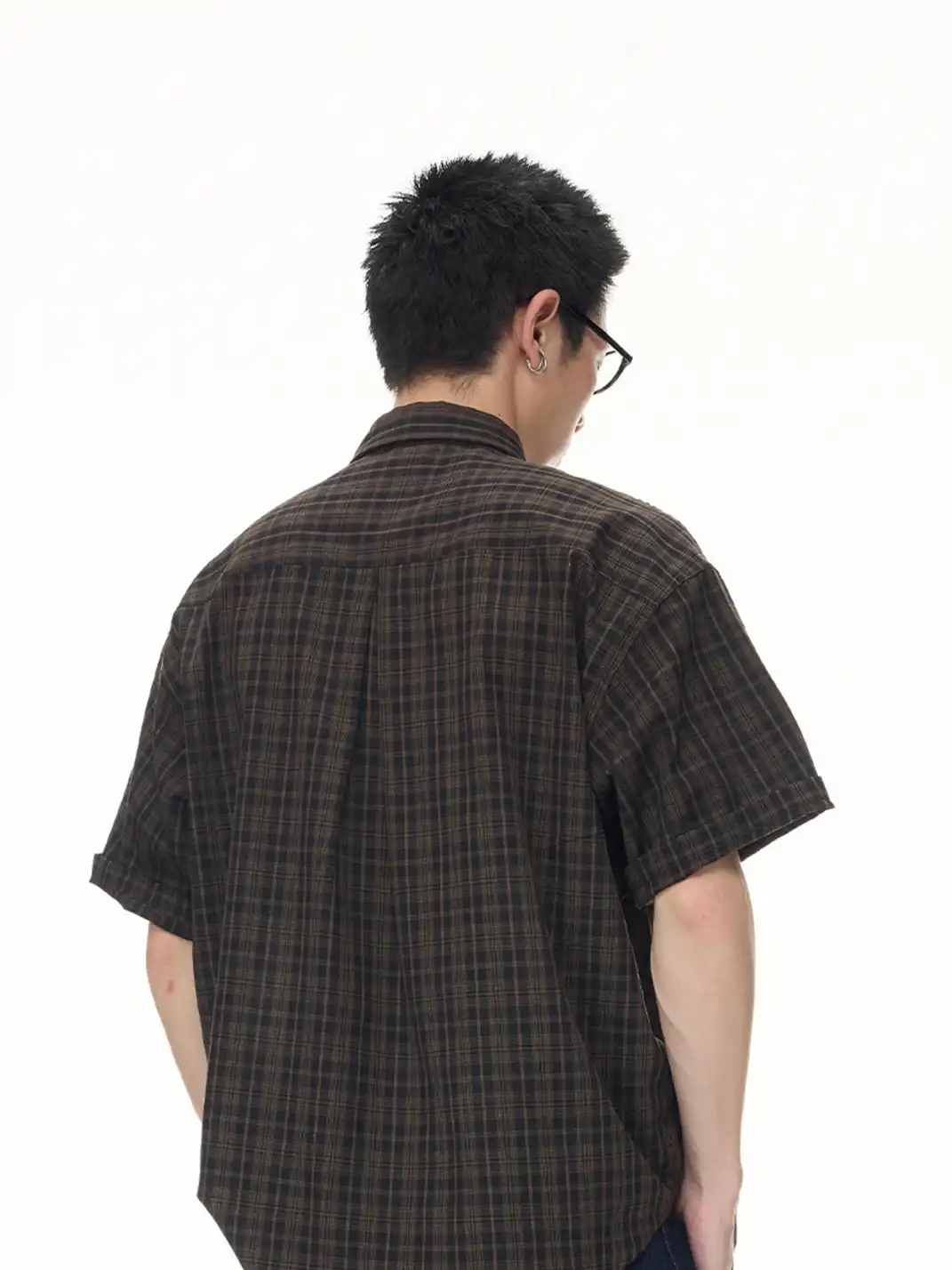 BOTANICA | Vintage Short Sleeve Plaid Shirt