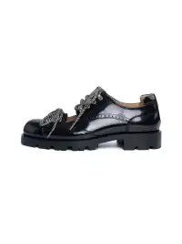 DYZZYMOTIF | Cut Out Workwear Genuine Leather Derby Shoes