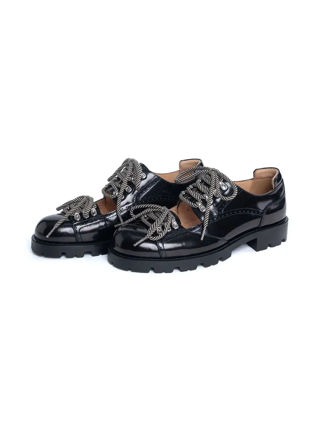 DYZZYMOTIF | Cut Out Workwear Genuine Leather Derby Shoes