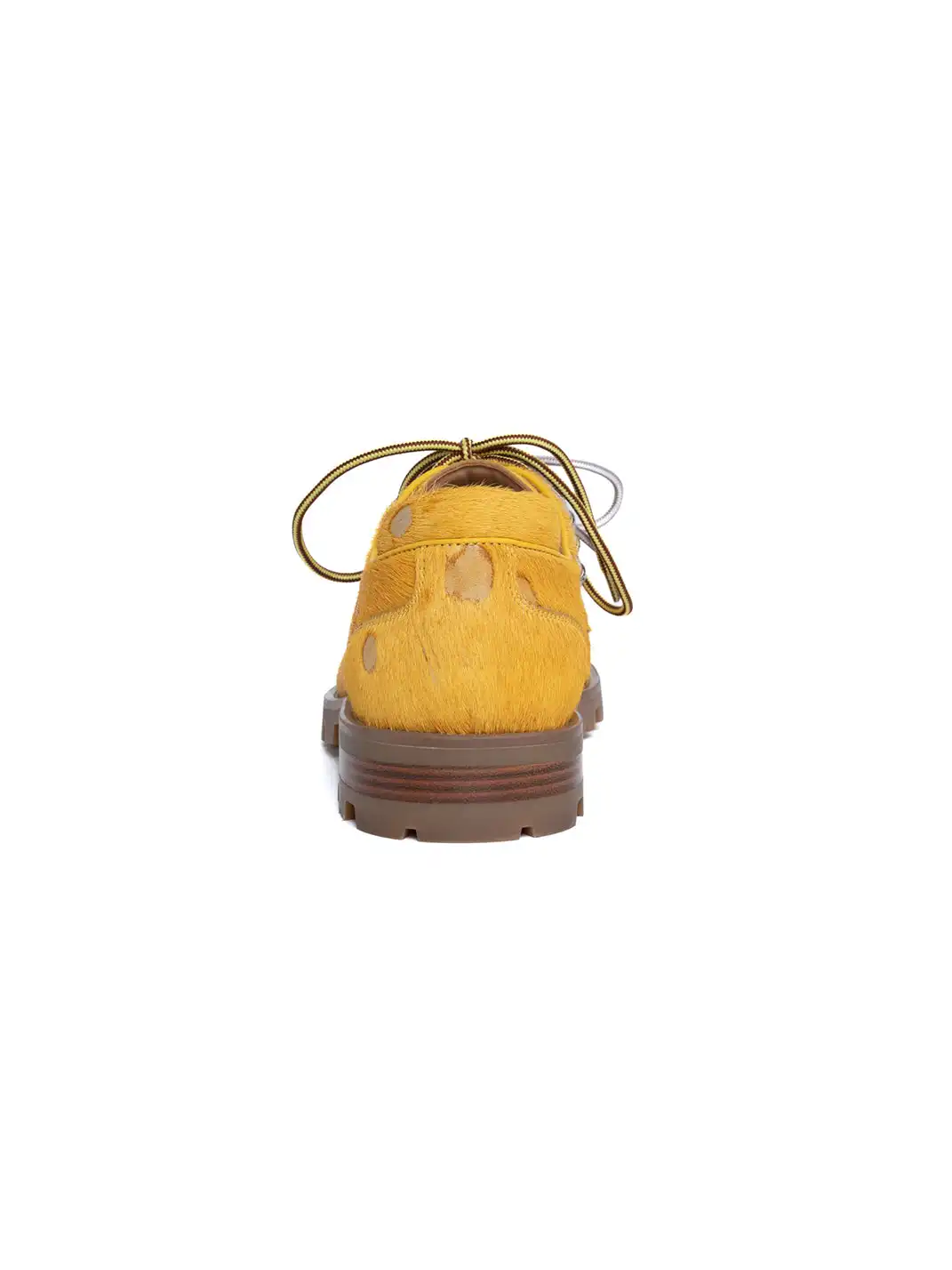 DYZZYMOTIF | Spot Pony Hair Genuine Leather Workwear Derby Shoes