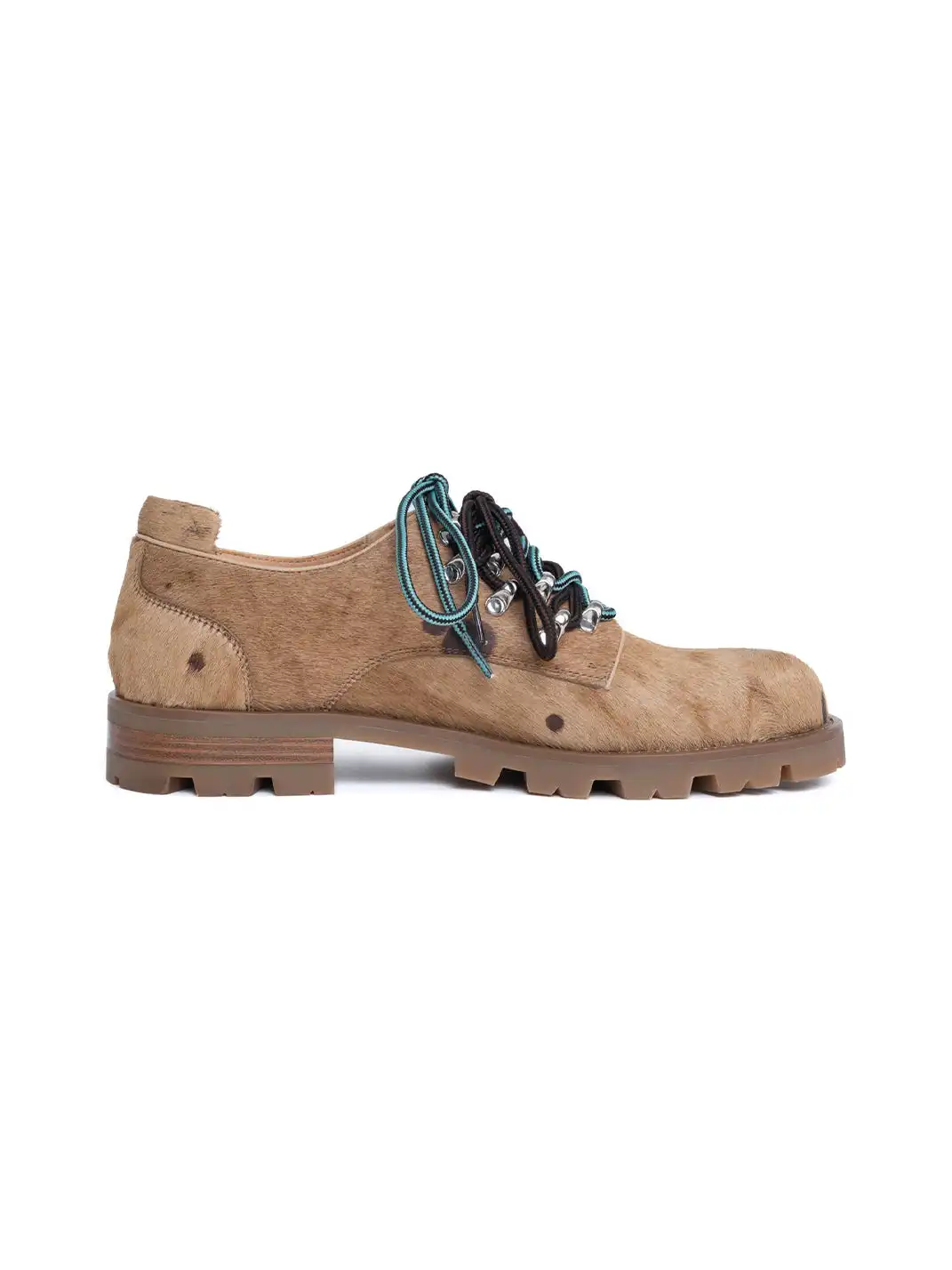 DYZZYMOTIF | Spot Pony Hair Genuine Leather Workwear Derby Shoes