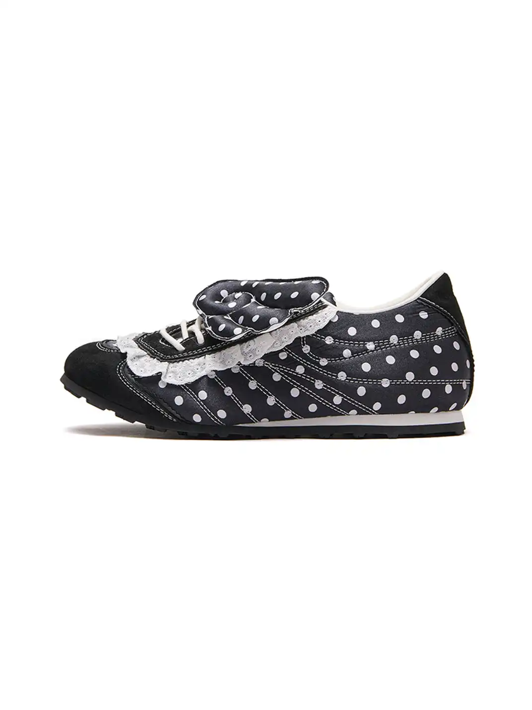 LeStream | Lace Polka Dot Wing Decor Flat Shoes