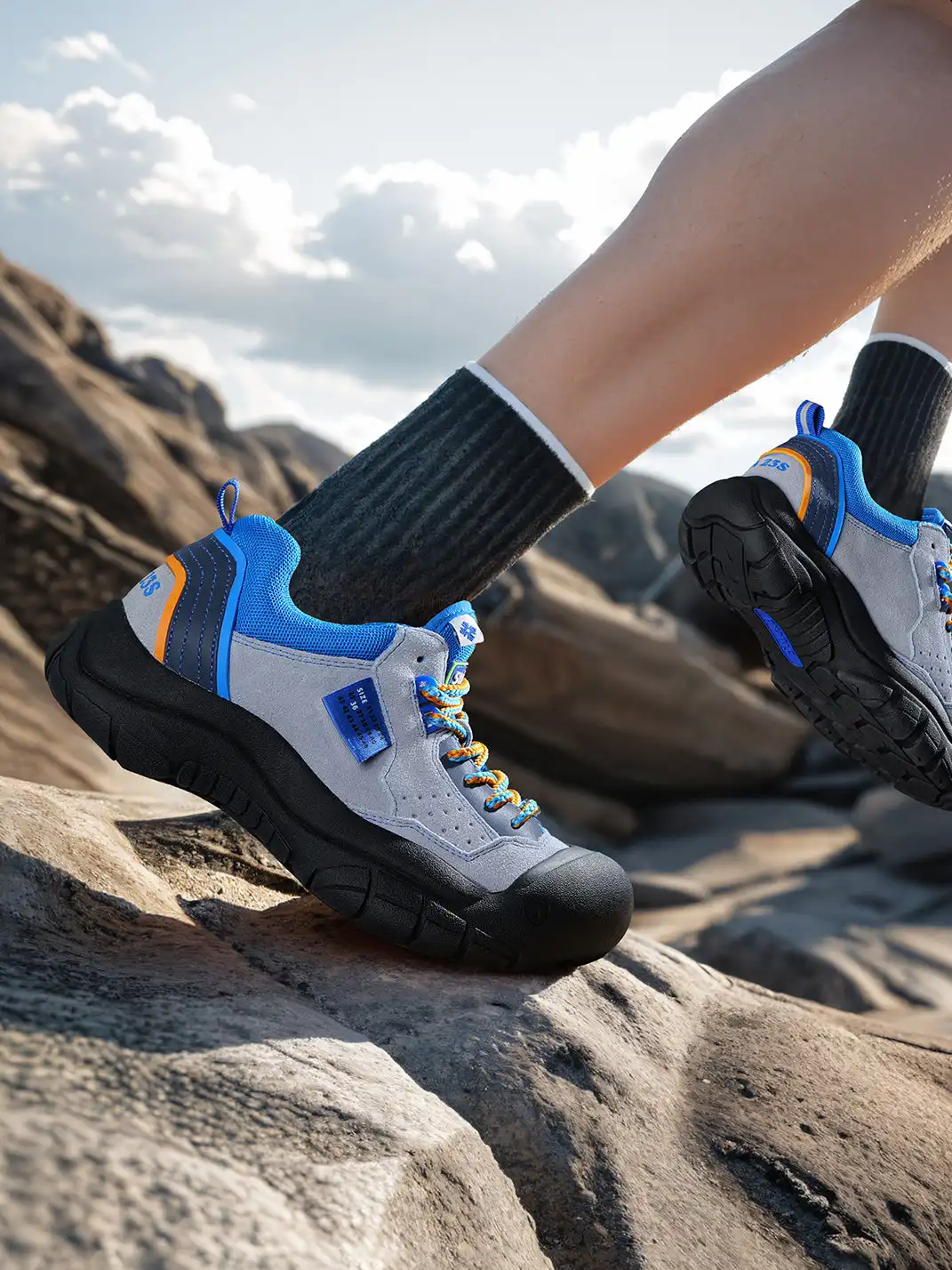 StuckB | Suede Outdoor Hiking Chunky Platform Sneakers