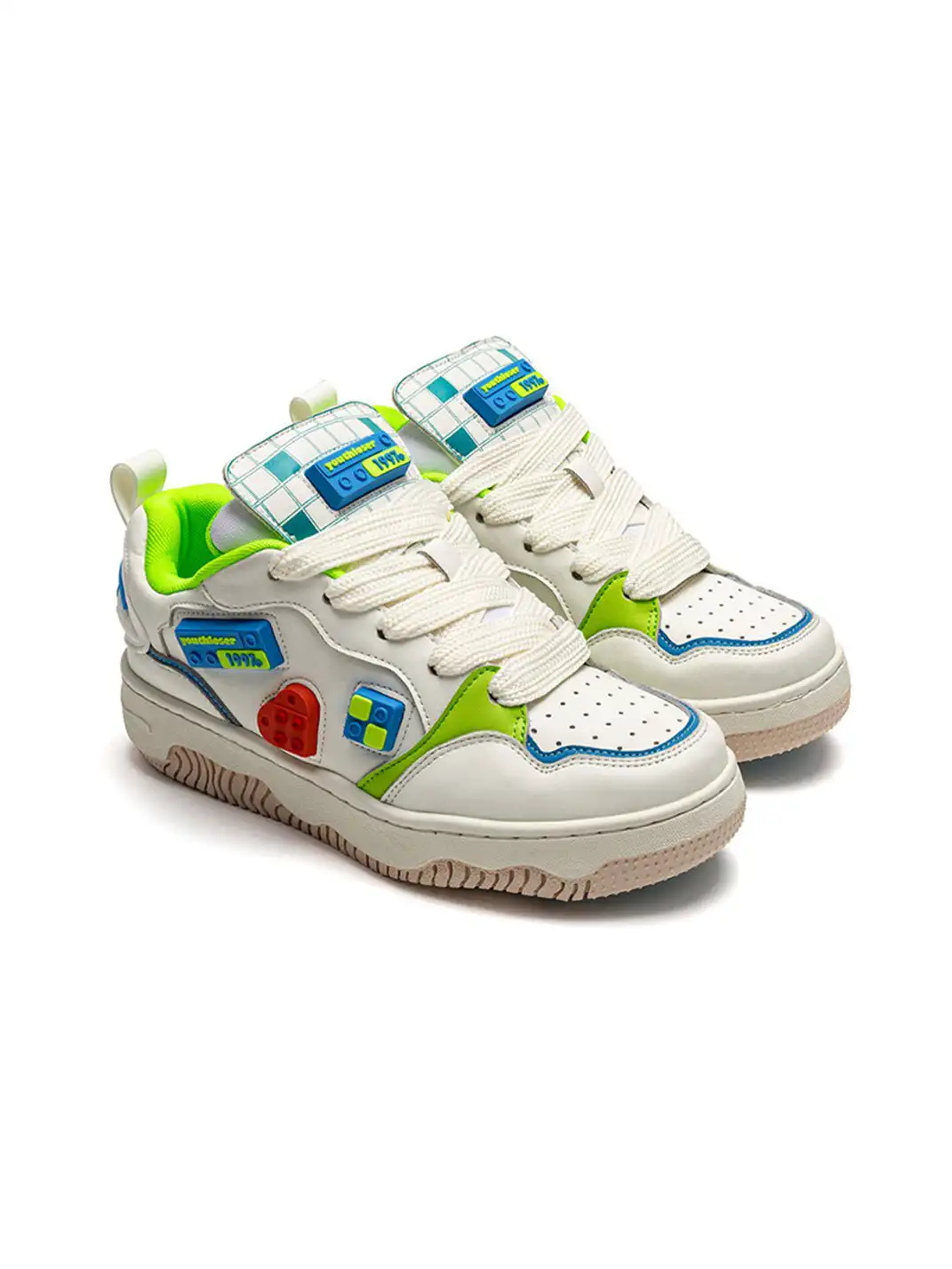 Youthloser | Building Block Versatile Chunky Bread Shape Skate Sneakers