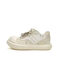 Youthloser | Metal Stud Punk Oversized Round Toe Chunky Platform Shoes