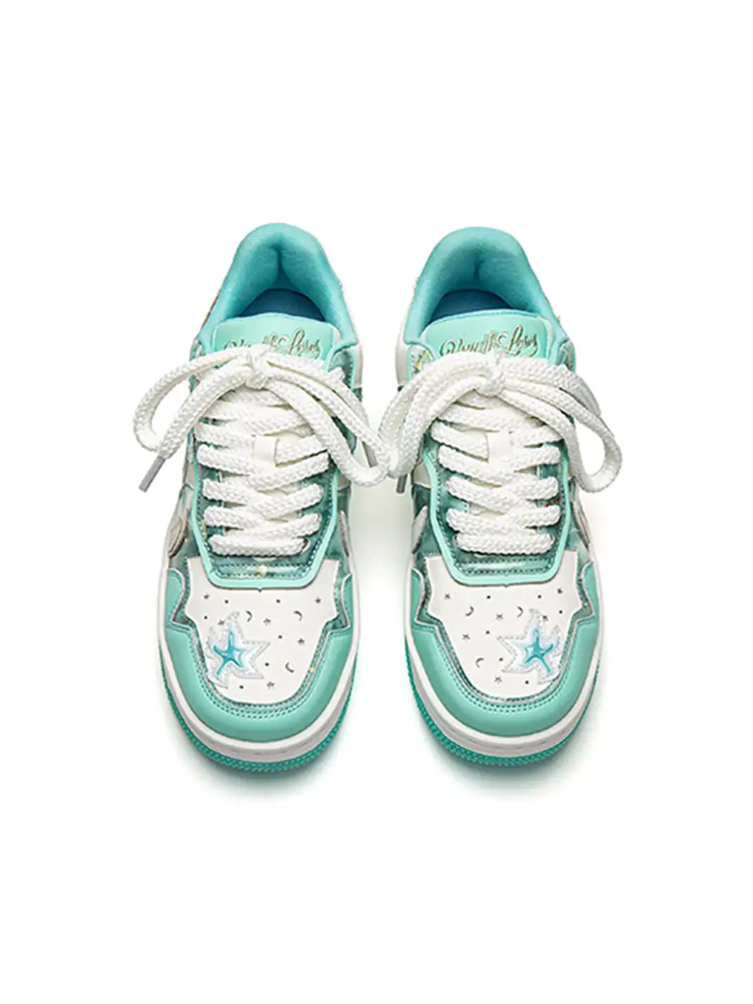 Youthloser | Star Patch Chunky Platform Skate Sneakers