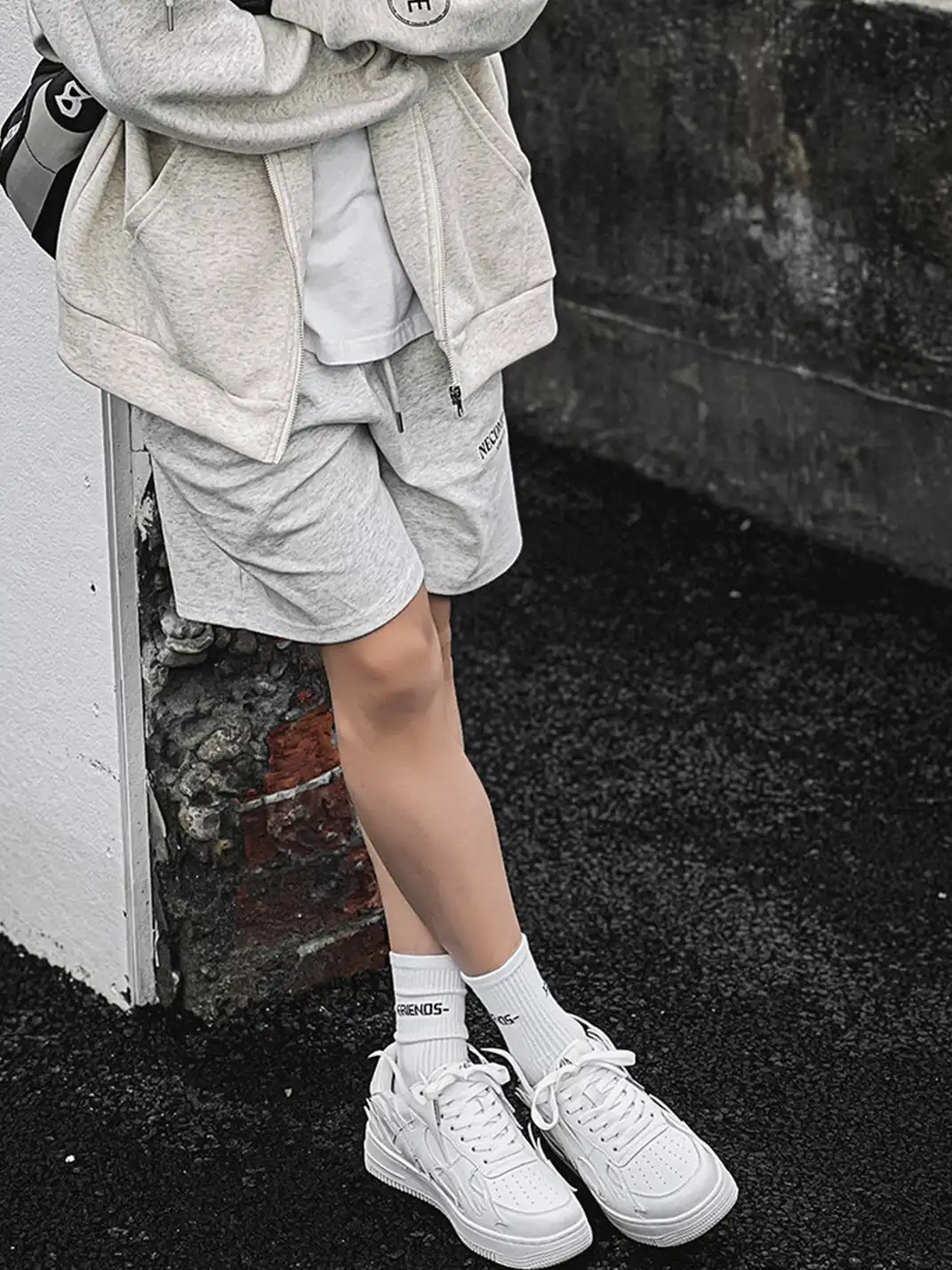 Youthloser | Black And White Flame Graphic Chunky Platform Skate Sneakers