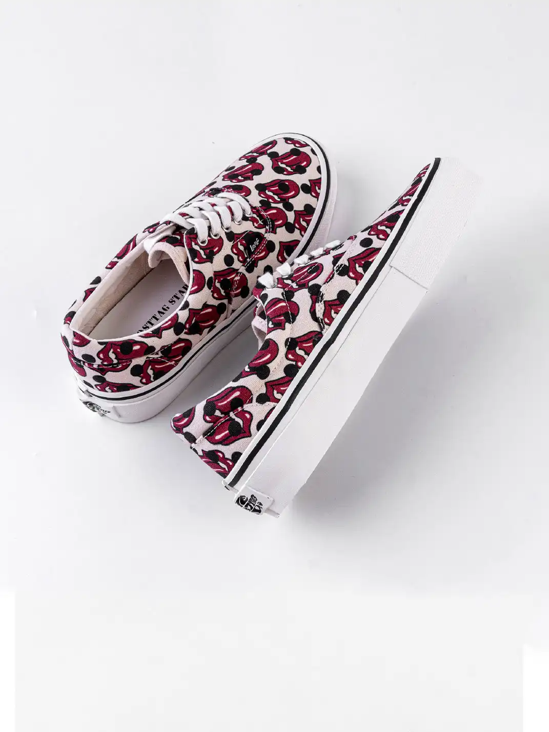 LOSTTAG | Rolling Stones Polka Dot Street Skate Shoes