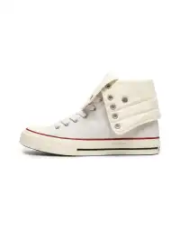 VETERANBOI | High Top Fold Over Canvas Sneakers