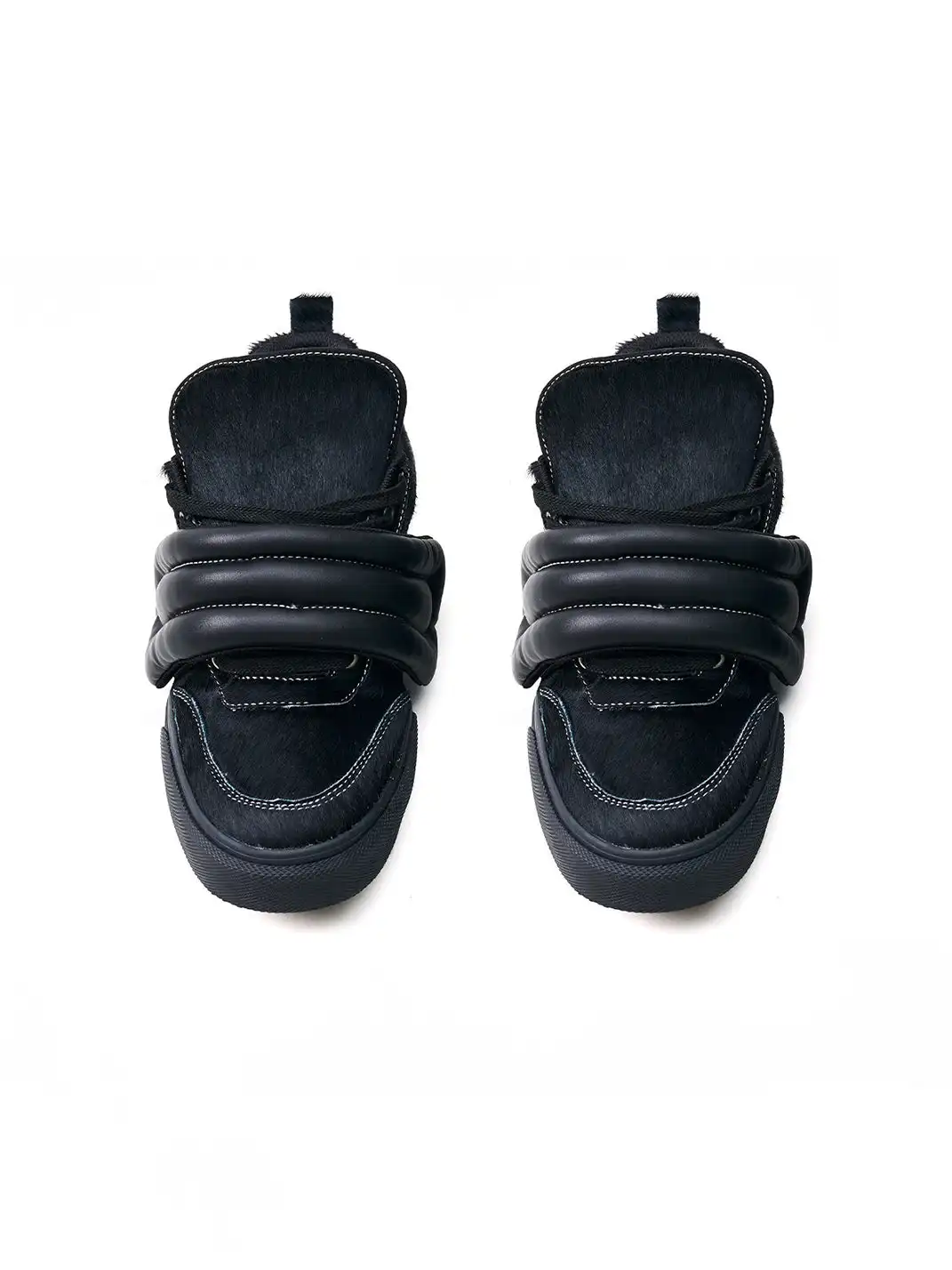 WATCH YOUR STEP | Genuine Horse Hair Velcro Skate Sneakers