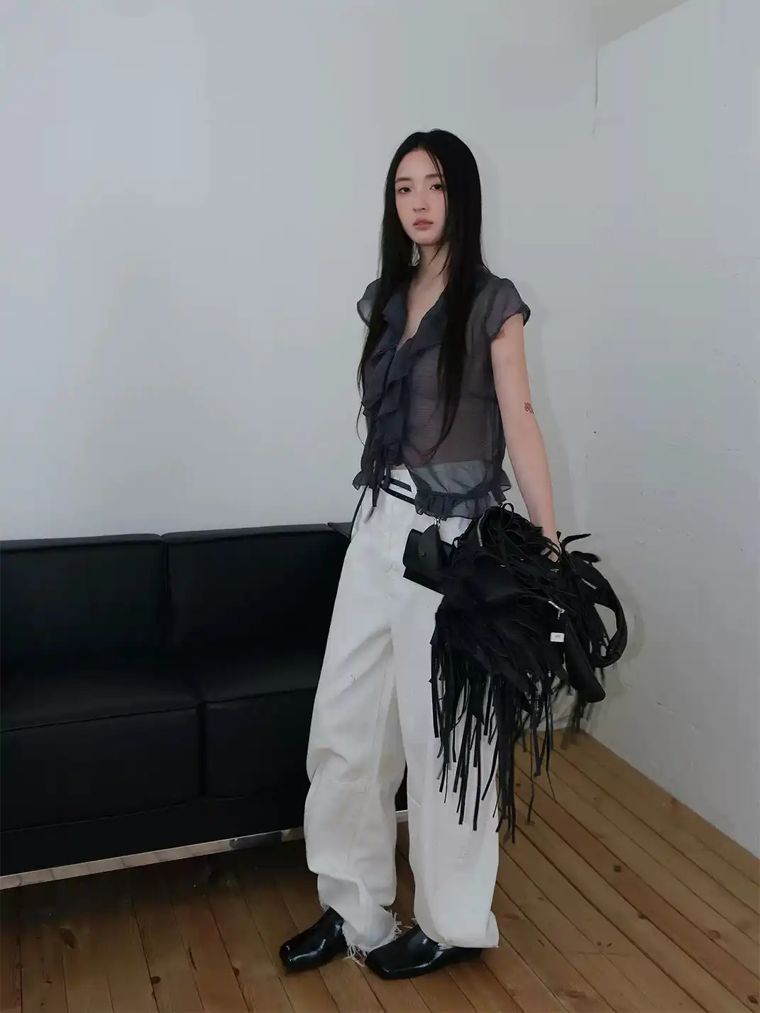Mooreyu Atelier | Flat Closed Toe Mule Shoes