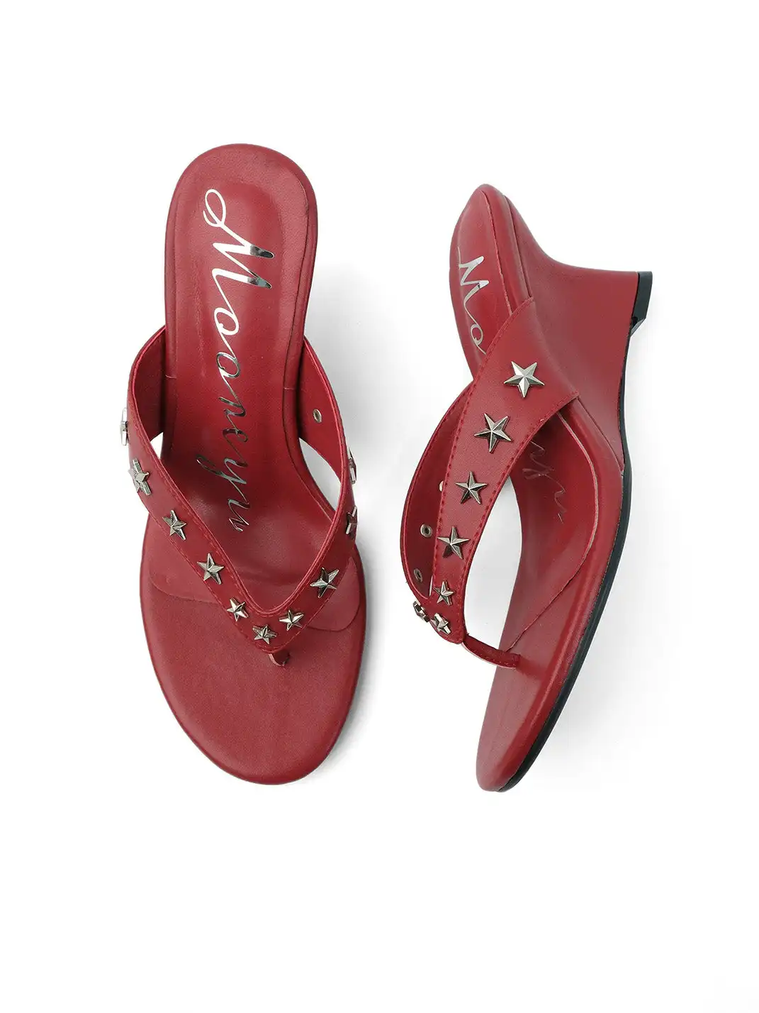 Mooreyu Atelier | Studded Thong Soft Sole High Heel Sandals