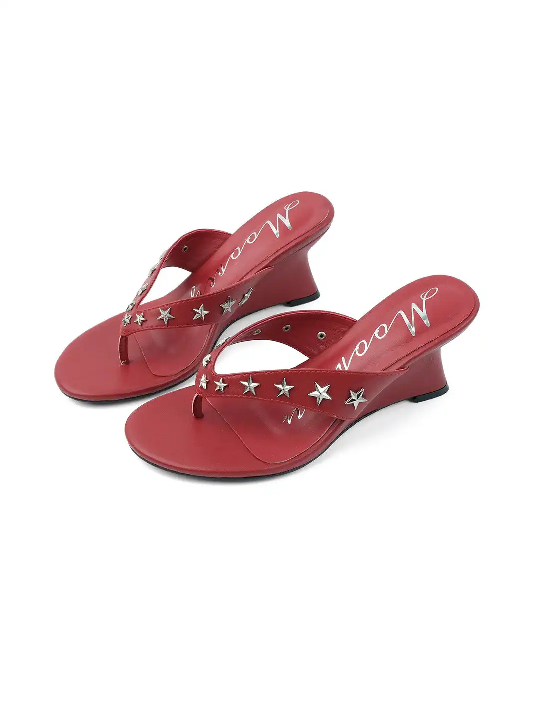 Mooreyu Atelier | Studded Thong Soft Sole High Heel Sandals