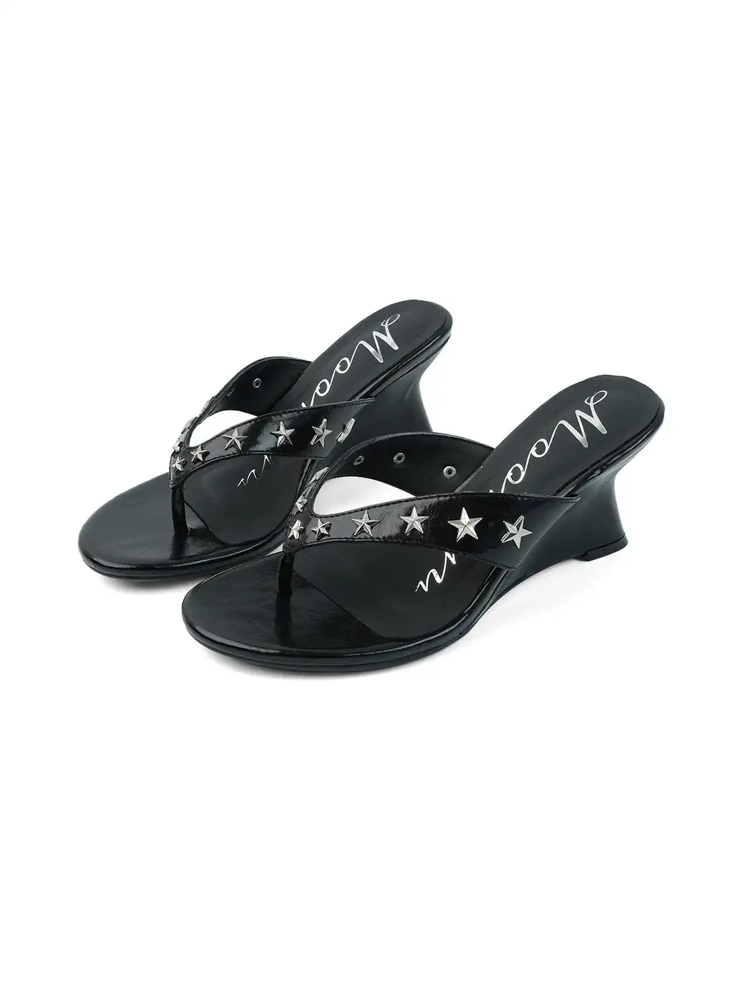 Mooreyu Atelier | Studded Thong Soft Sole High Heel Sandals
