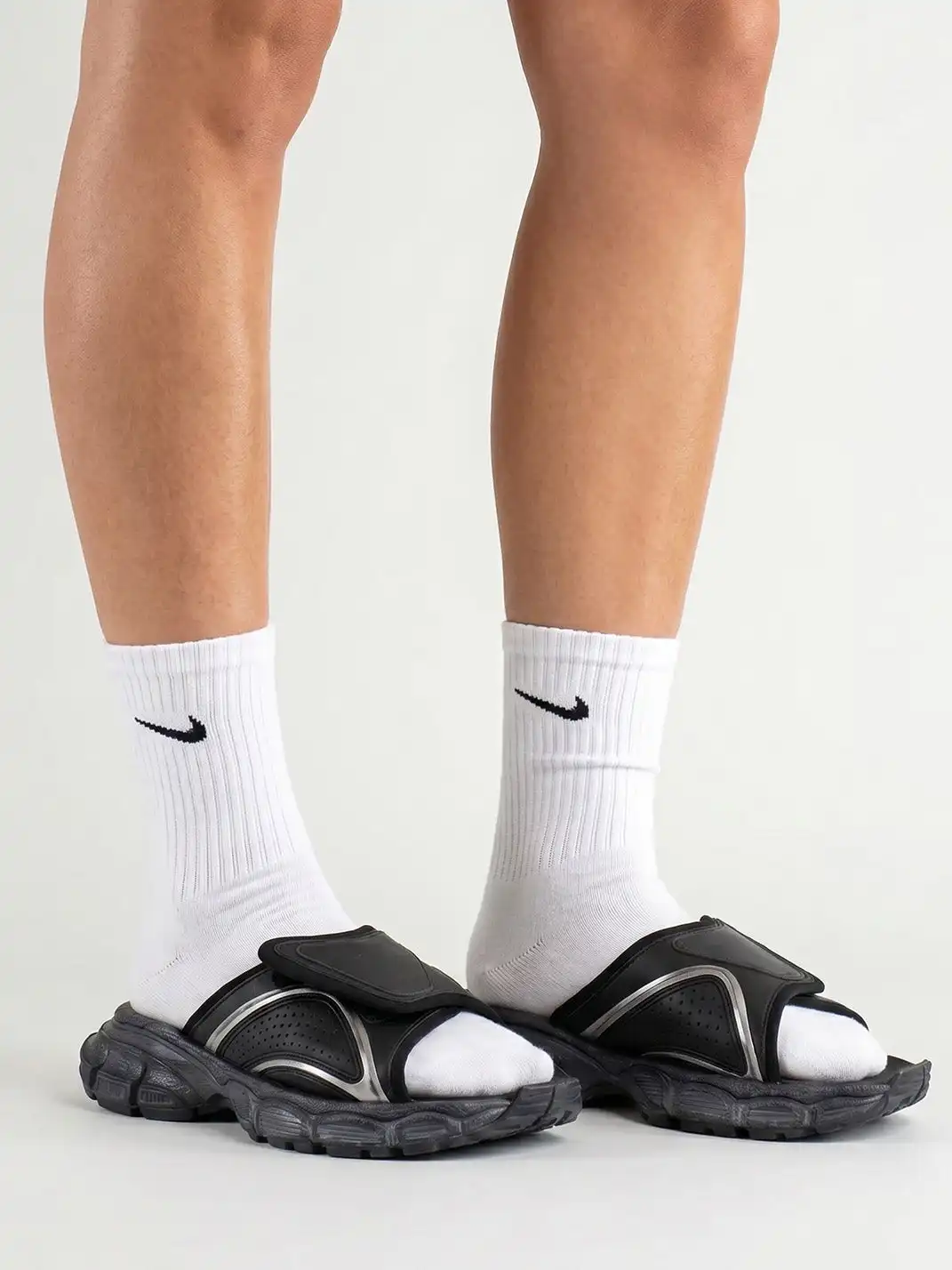 BK OFFICIAL | Velcro Strap Slide Slippers