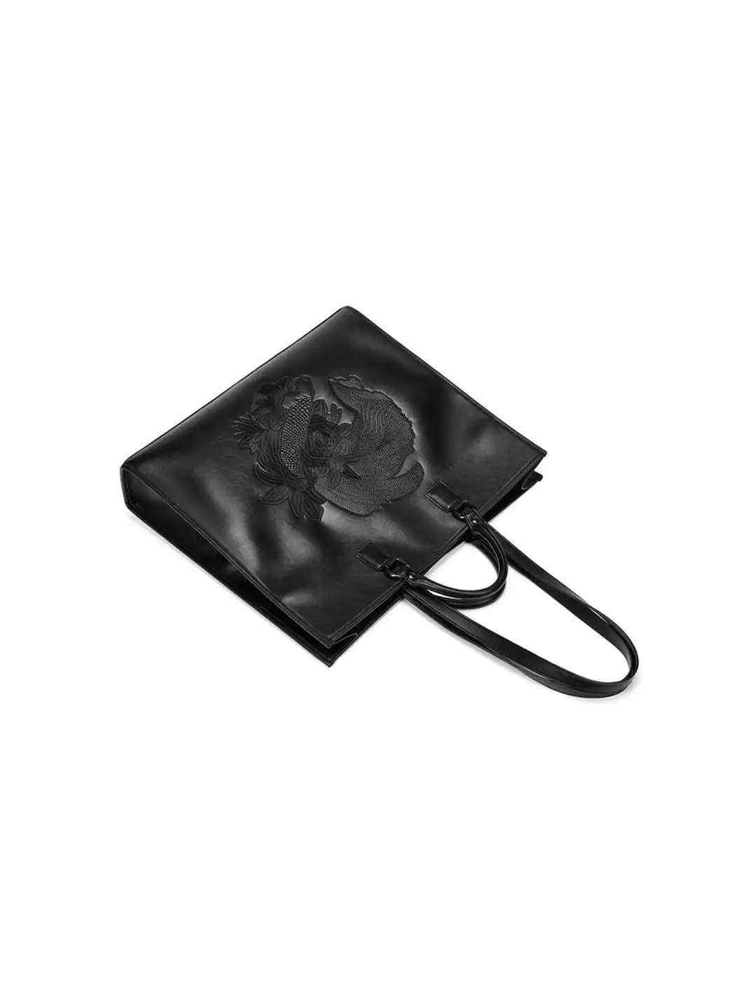 YADAMUI | Fish Print Briefcase Tote Bag