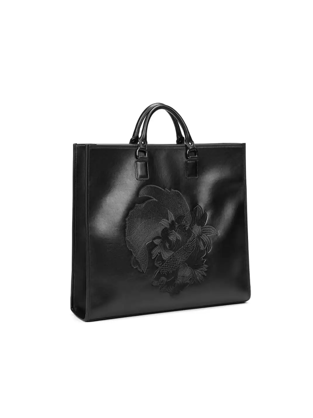 YADAMUI | Fish Print Briefcase Tote Bag
