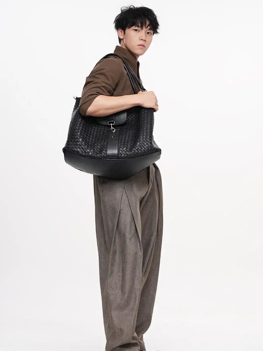YADAMUI | Woven Commuter Shoulder Tote Bag