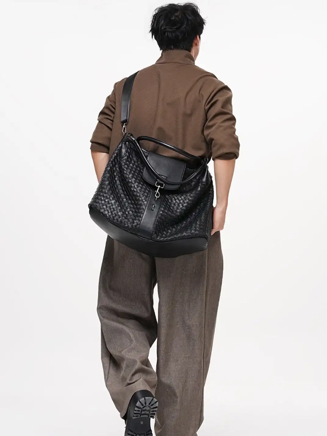 YADAMUI | Woven Commuter Shoulder Tote Bag