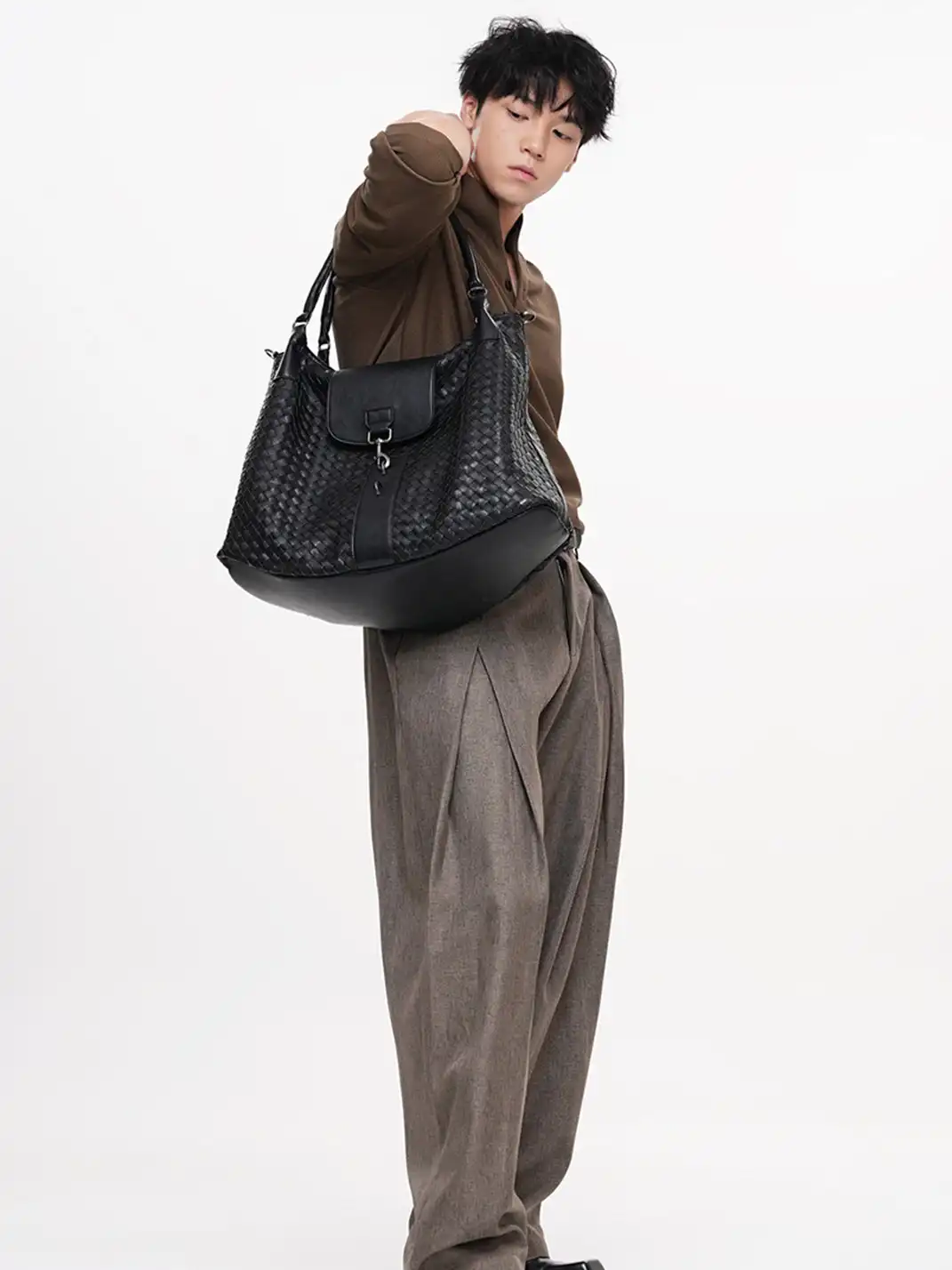 YADAMUI | Woven Commuter Shoulder Tote Bag