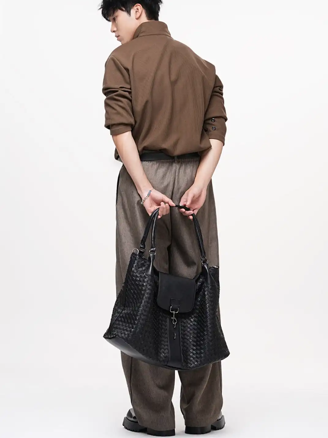 YADAMUI | Woven Commuter Shoulder Tote Bag