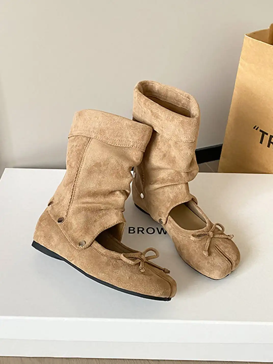 RONG | Detachable Athletic Tabi Ballet Sandal Boots