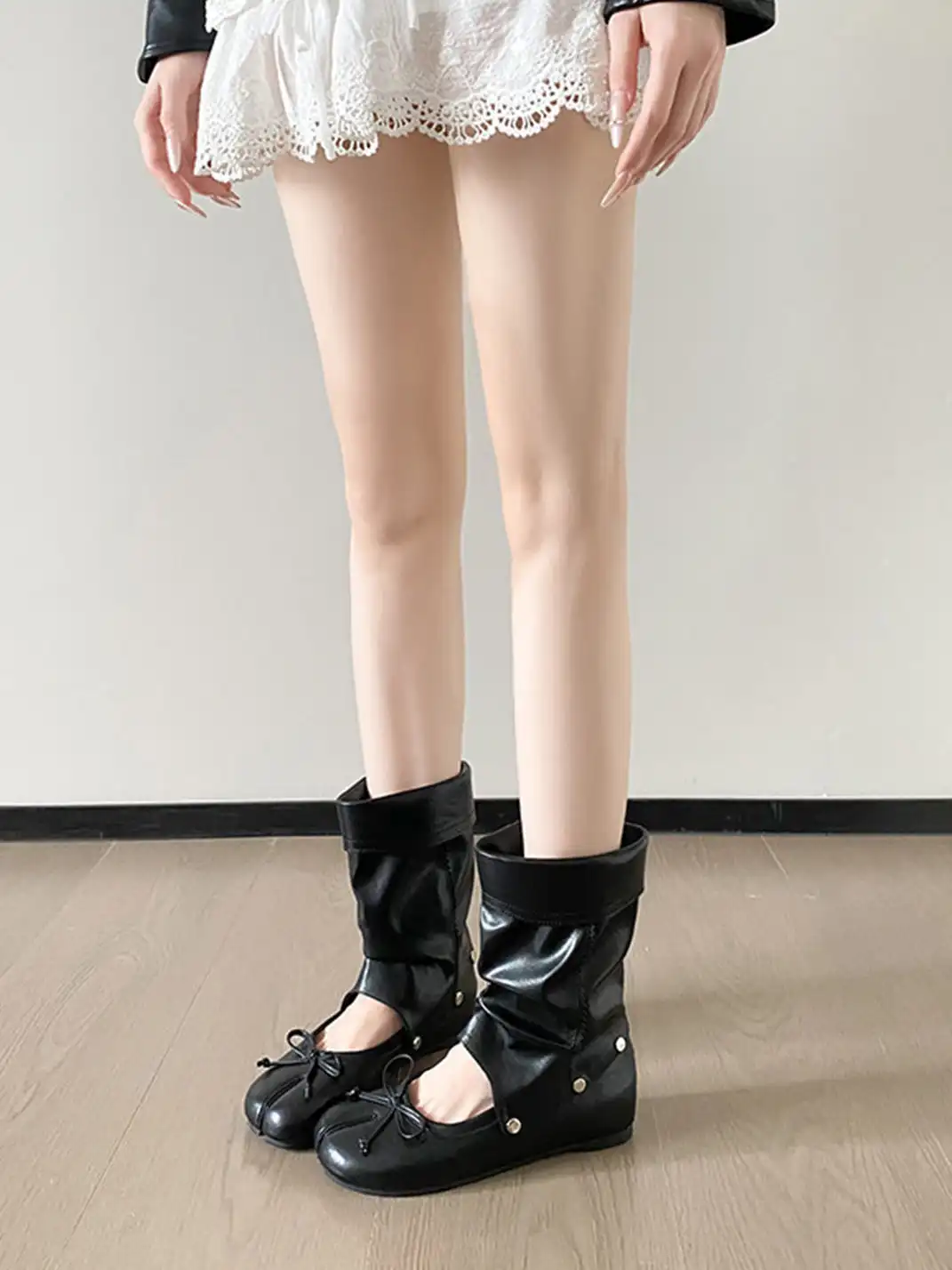 RONG | Detachable Athletic Tabi Ballet Sandal Boots