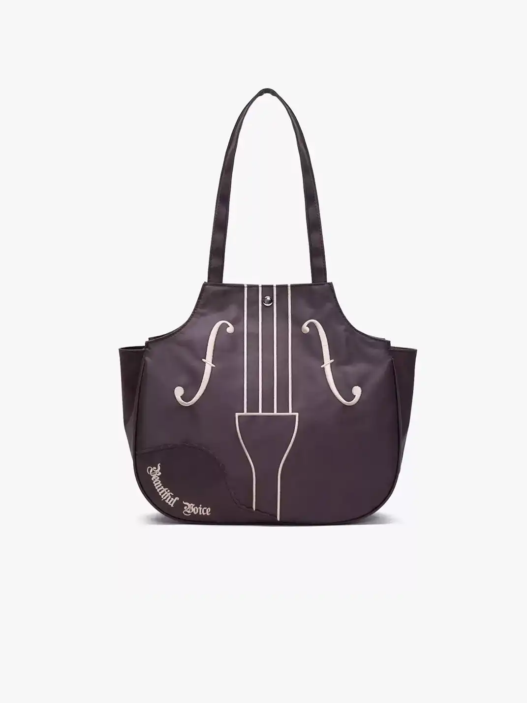 HIATUS | Embroidered Violin Casual Shoulder Tote Bag