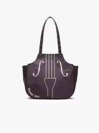 HIATUS | Embroidered Violin Casual Shoulder Tote Bag